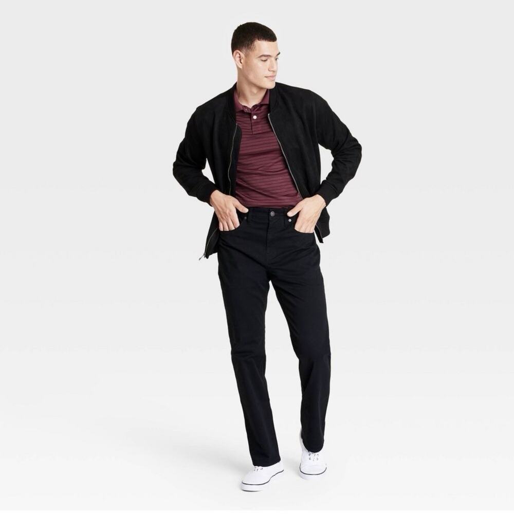 Goodfellow &Co Men's Straight Fit 5-Pocket Pants - Black Stretch 31x30 New W Tag